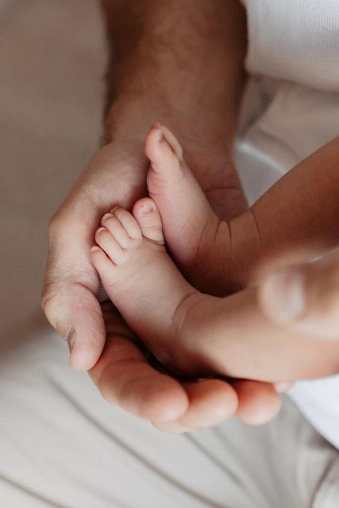 Newborn Shooting, Babyfüsschen ganz nah
